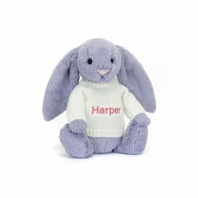 Jellycat Bashful Viola Bunny with Cream Jumper New Zealand | GXPRJ5879